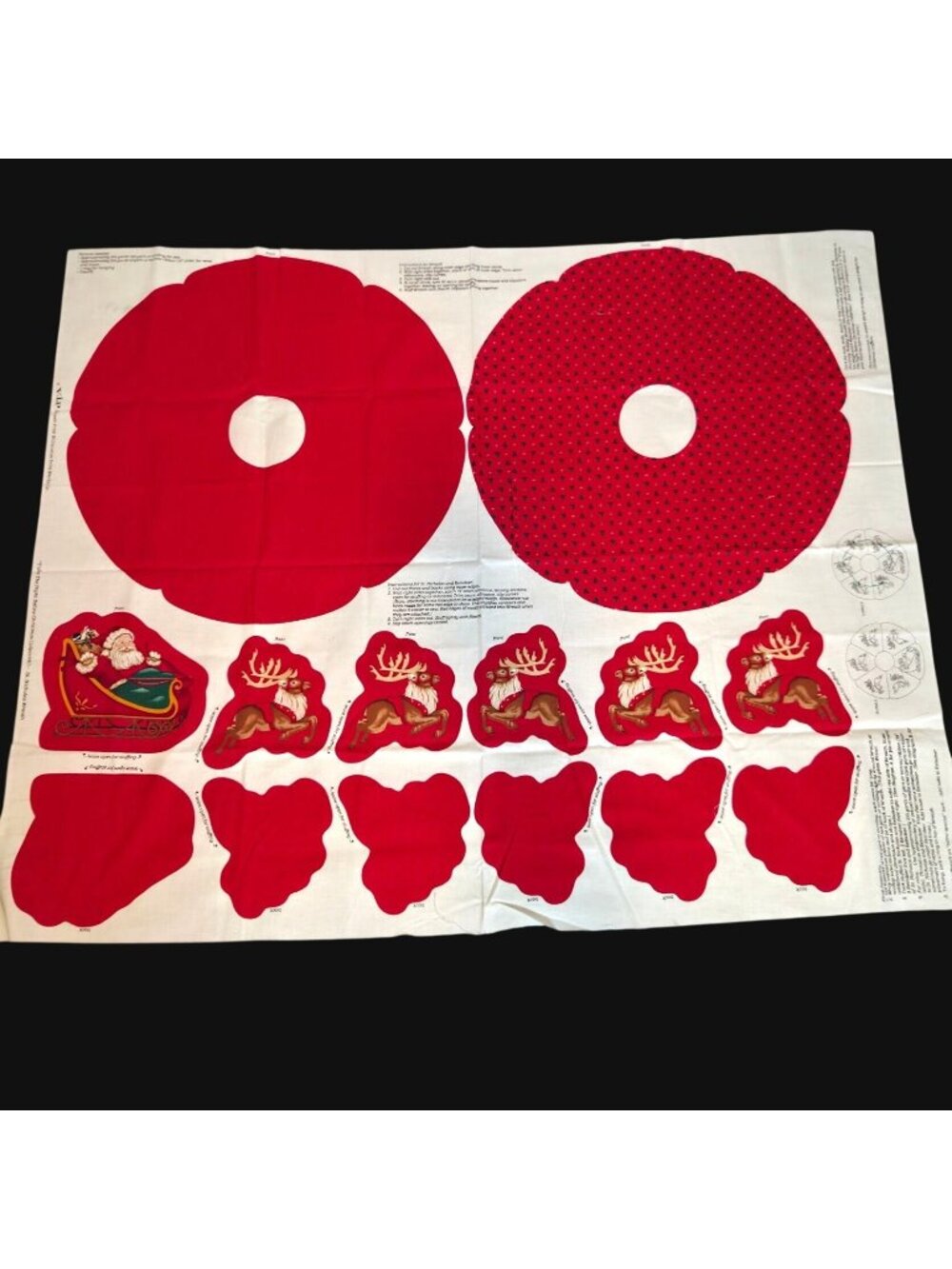 Twas The Night Before Christmas St. Nicholas Wreath Fabric Panel By Cranston Pri